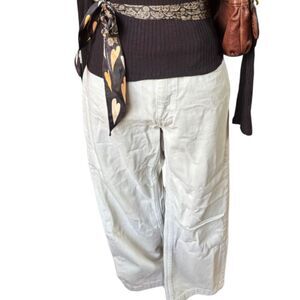 Esby High-Rise Straight Leg Jeans Off-White Denim Size 26